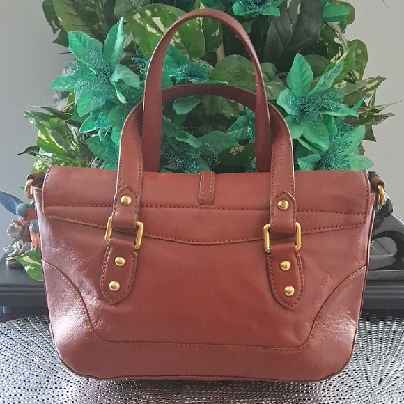 Marc by Marc Jacobs Brown Leather Satchel with Gold Hardware - Picture 3 of 7